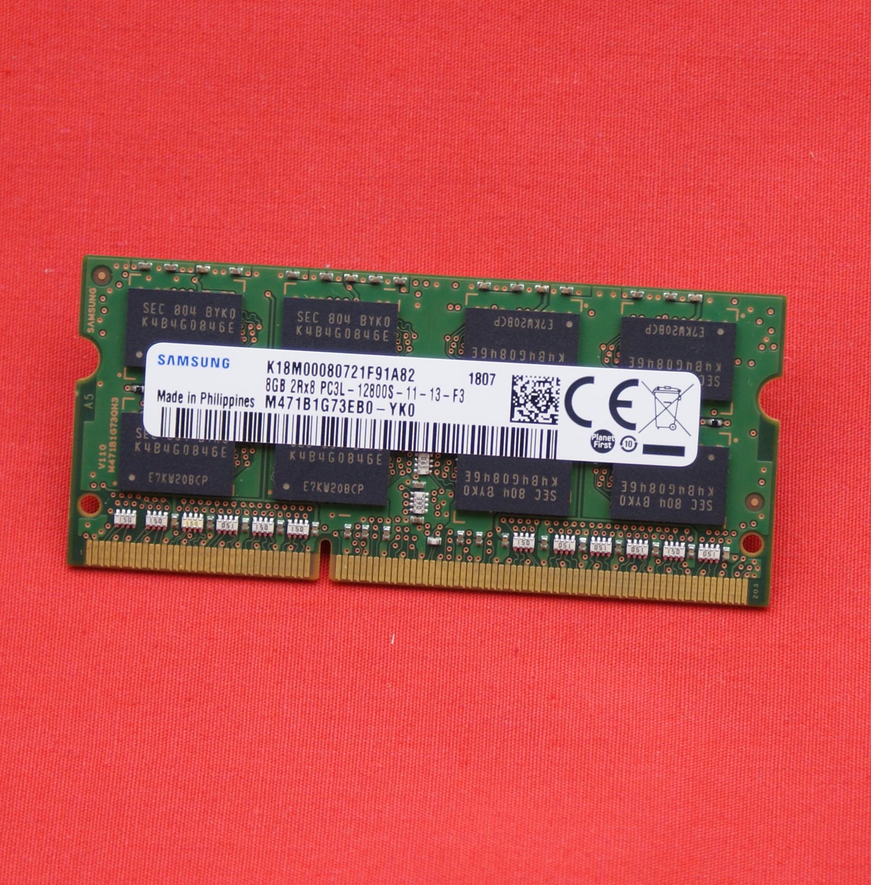 Оперативная память SODIMM DDR3 8Gb, PC3-12800S/1600MHz Samsung