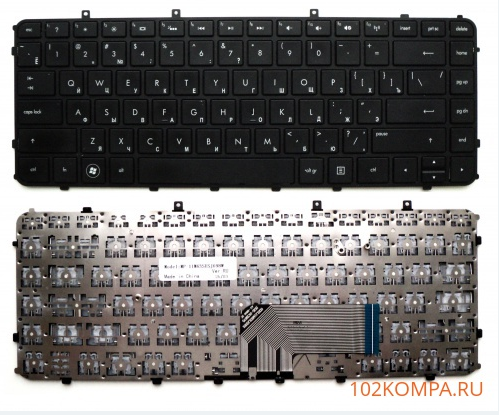 Клавиатура для ноутбука HP Envy 4-1000, 6-1000 с рамкой с подсветкой