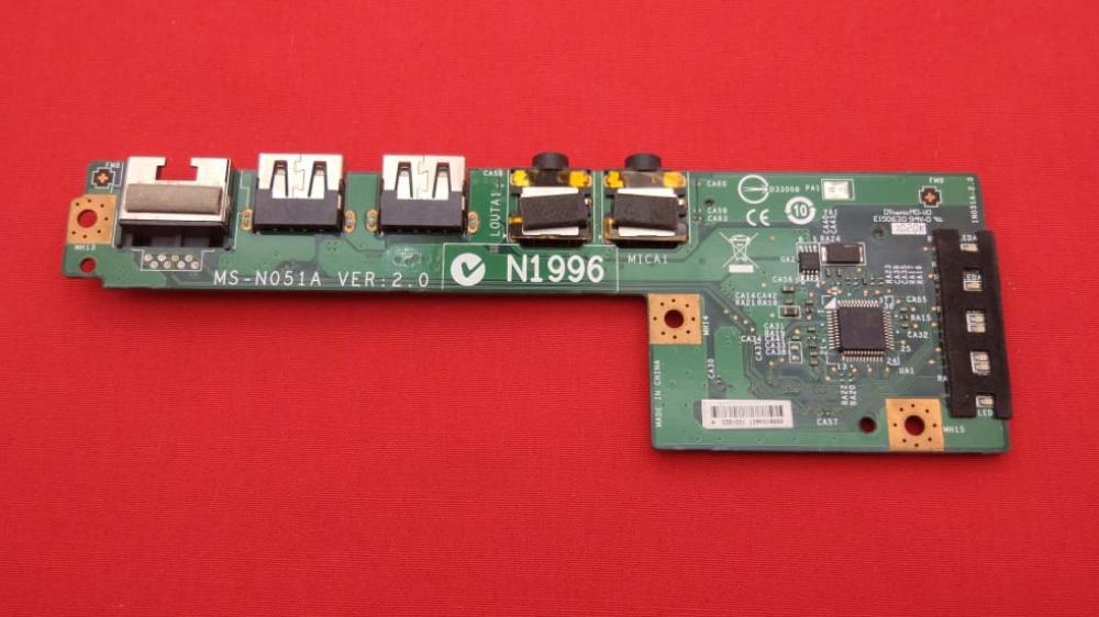 Плата Audio/USB/LAN/Cardreader для ноутбука MSI Wind U160 (MS-N051)
