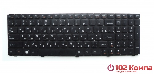 Клавиатура для ноутбука Lenovo G570, G575, Z560, Z565, Z560A (без рамки)