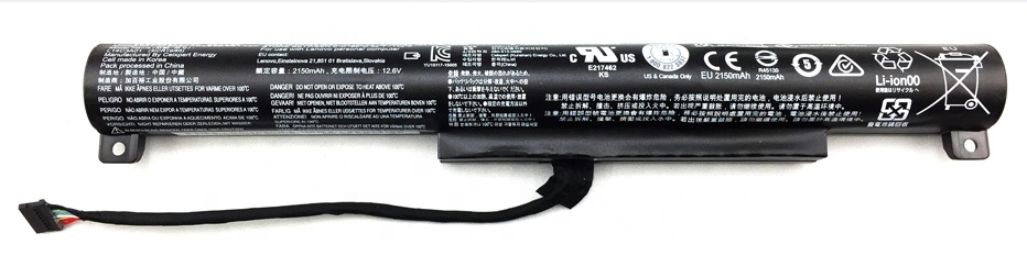 Аккумуляторная батарея для ноутбука Lenovo Ideapad 100-15, 100-15IBY, B50-10 (L14C3A01) 10.8V, 2200mAh 24Wh (степень износа 14%)
