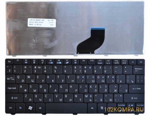 Клавиатура для нетбука Acer Aspire One 532H, D255, D260, D270