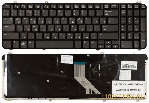 Клавиатура для ноутбука HP dv6-1000, dv6-2000